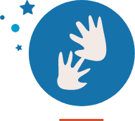 circle 2 hands VOLUNTEER